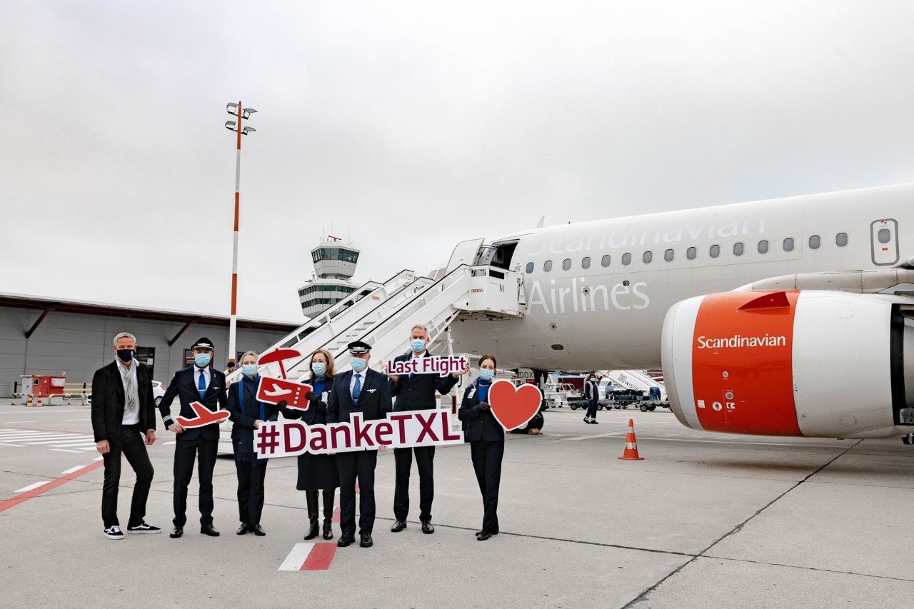 #DankeTXL und auf Wiedersehen, sagte Scandinavian Airlines. (Bildquelle: BER / Ekaterina Zershchikova)